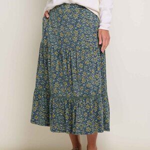 Toad&Co Marigold Tiered Midi Skirt